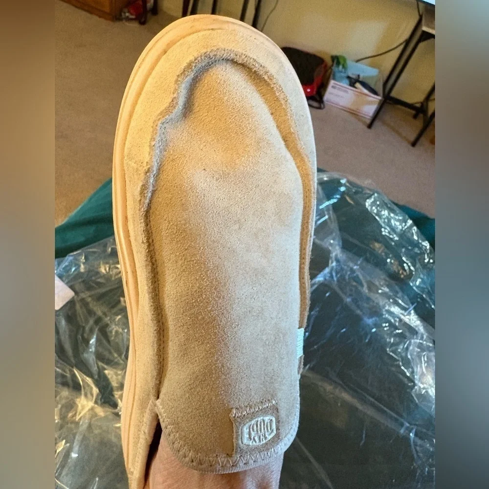 Hey Dude Men's Beige Suede Loafers Men’s pre-love size 12 wide